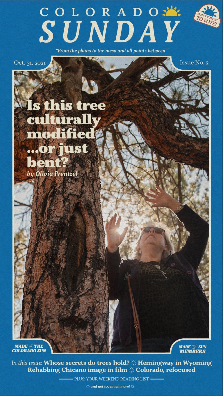 Colorado Sunday issue 2: “Is this tree culturally modified ... or just bent?”